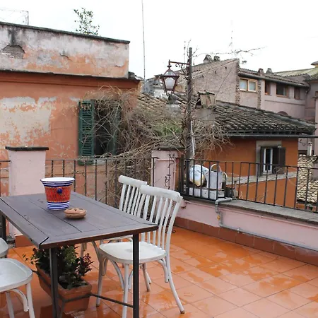 Casa Greco - Attico Con Terrazza, Trastevere Řím